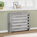 Radiatordeksel betonggrå 104x20x82 cm konstruert tre
