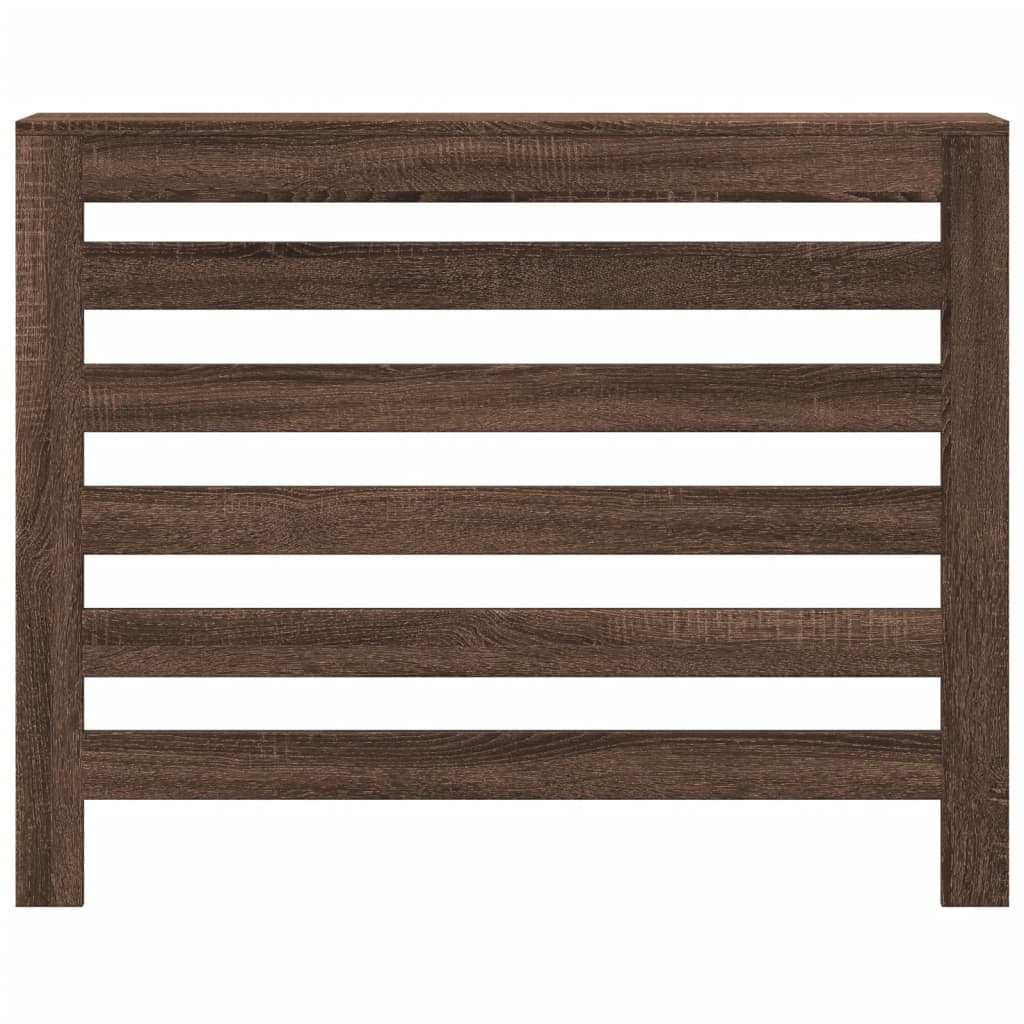 Radiatordeksel brun eik 104x20x82 cm konstruert tre