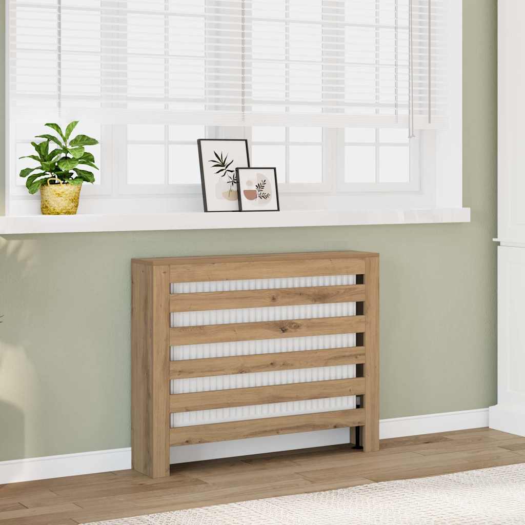 Radiatordeksel artisan eik 104x20x82 cm konstruert tre