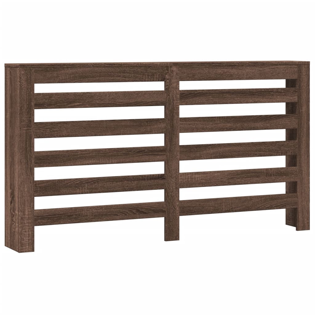 Radiatordeksel brun eik 149x20x82 cm konstruert tre
