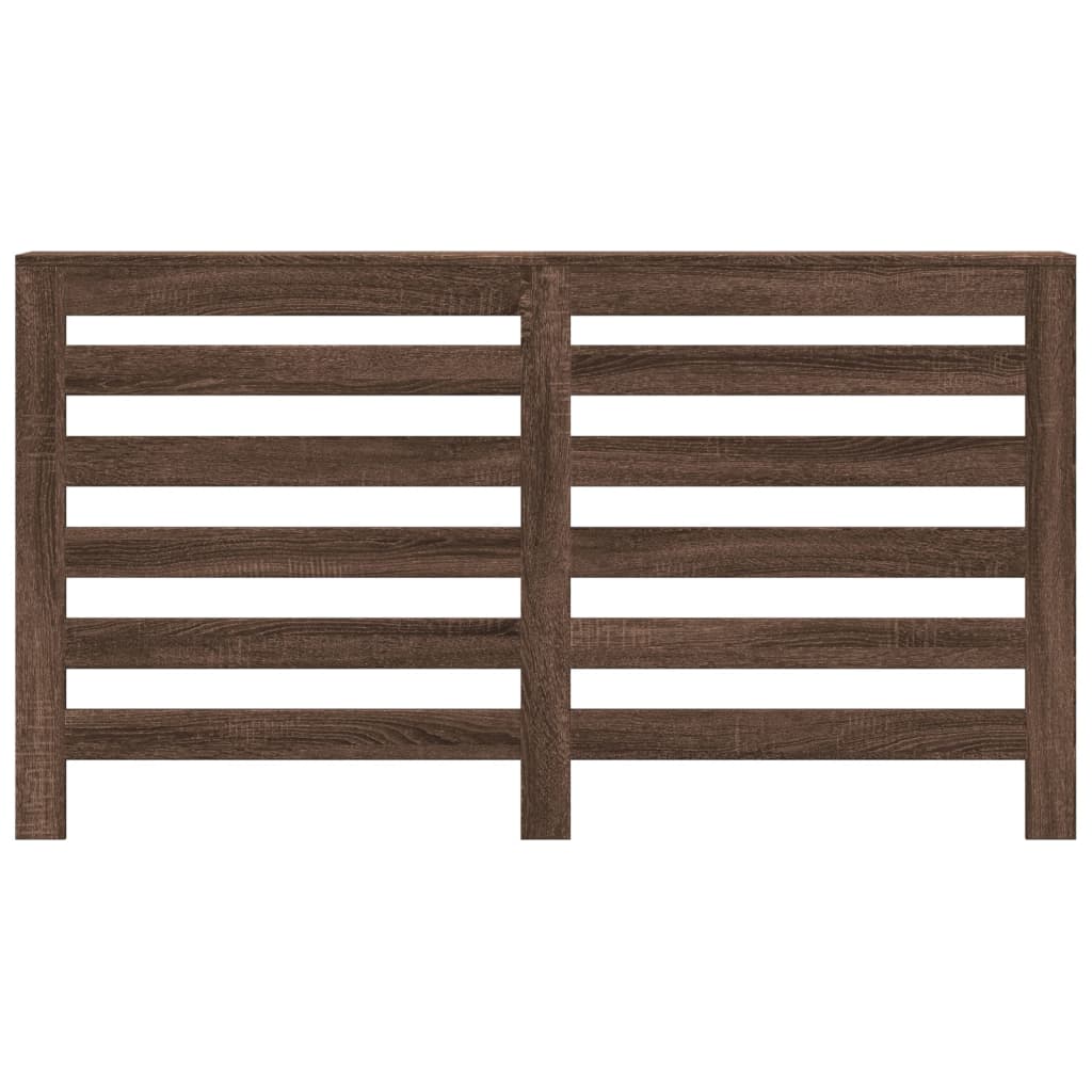 Radiatordeksel brun eik 149x20x82 cm konstruert tre