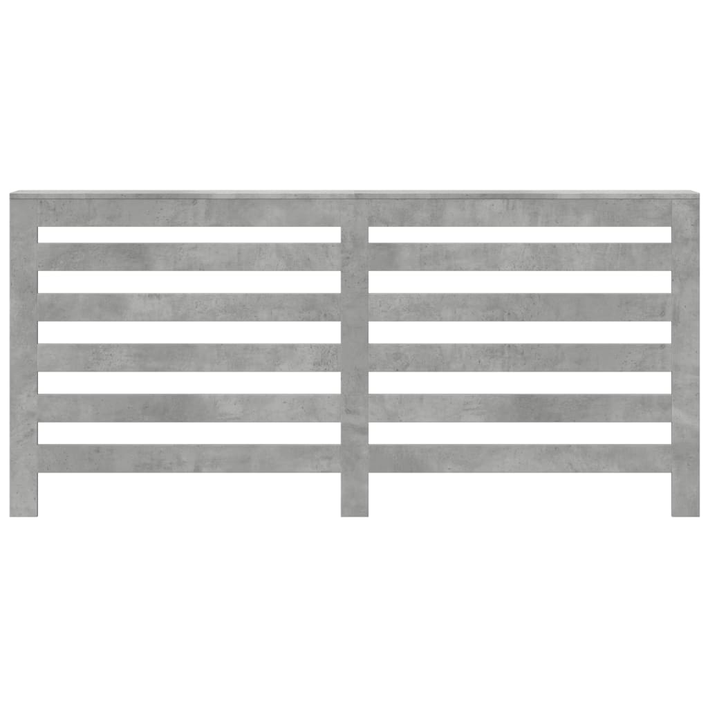 Radiatordeksel betonggrå 175x20x82 cm konstruert tre