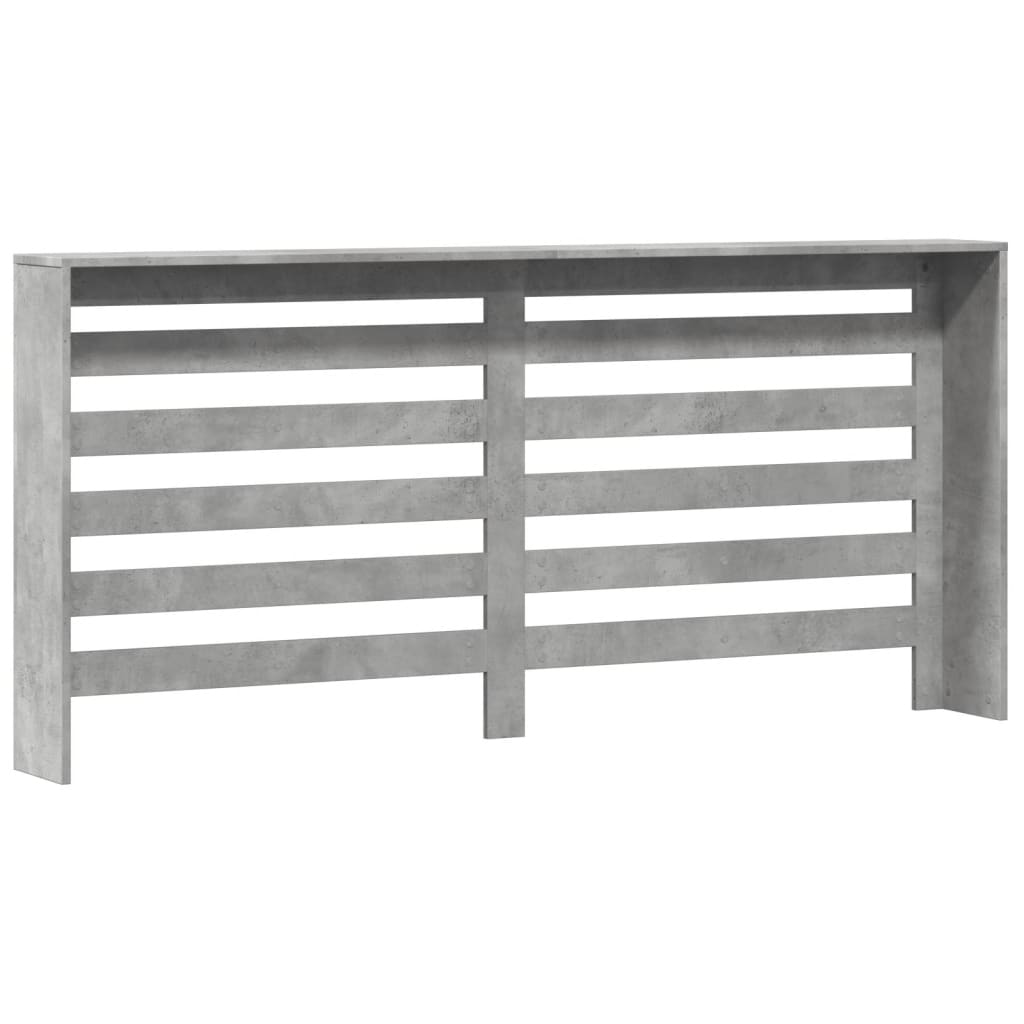 Radiatordeksel betonggrå 175x20x82 cm konstruert tre