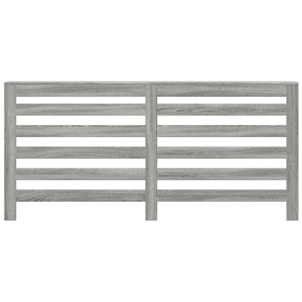 Radiatordeksel grå sonoma 175x20x82 cm konstruert tre