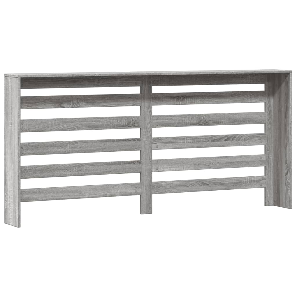 Radiatordeksel grå sonoma 175x20x82 cm konstruert tre