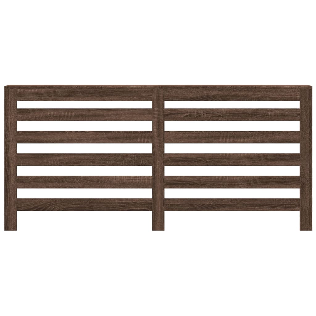 Radiatordeksel brun eik 175x20x82 cm konstruert tre