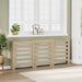 Radiatordeksel sonoma eik 205x21,5x83,5 cm konstruert tre