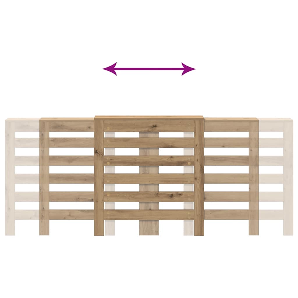 Radiatordeksel artisan eik 205x21,5x83,5 cm konstruert tre