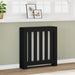 Radiatordeksel svart 78x20x82 cm konstruert tre