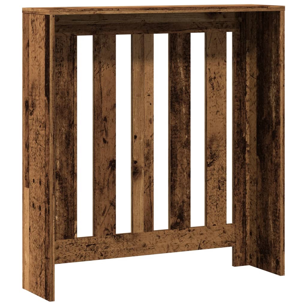 Radiatordeksel gammelt tre 78x20x82 cm konstruert tre