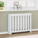 Radiatordeksel hvit 104x20x82 cm konstruert tre