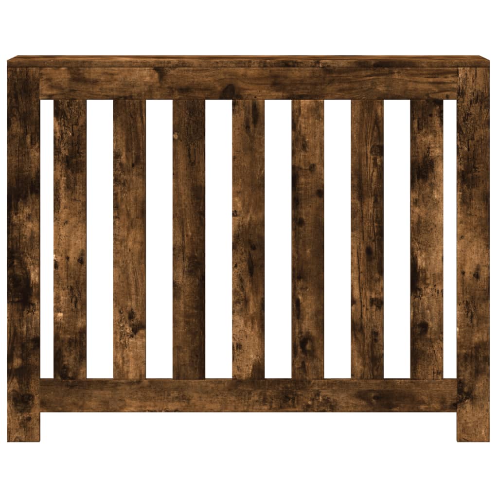 Radiatordeksel røkt eik 104x20x82 cm konstruert tre