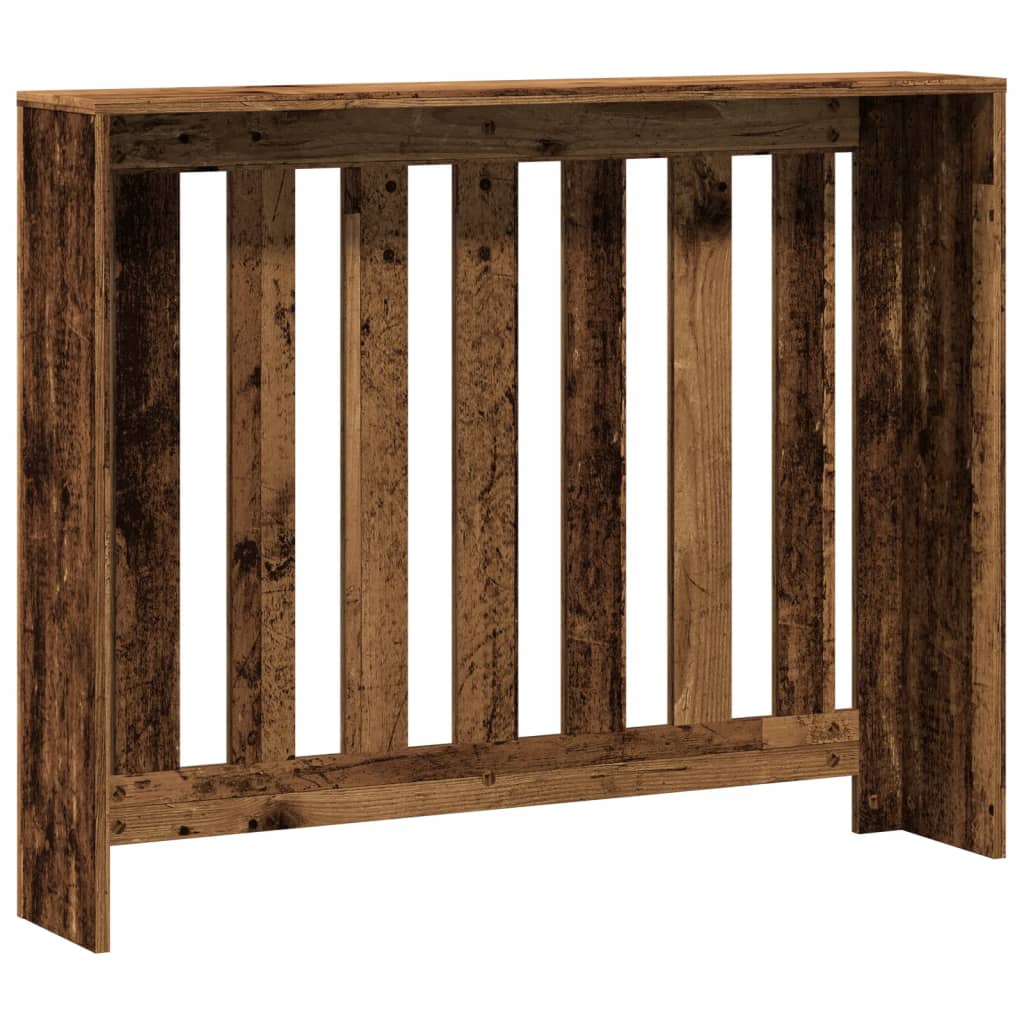 Radiatordeksel gammelt tre 104x20x82 cm konstruert tre