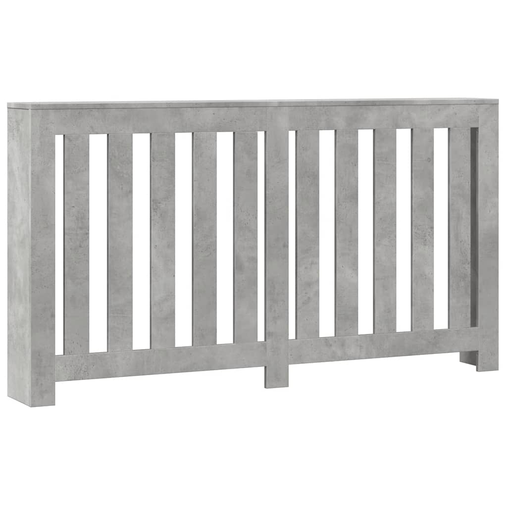 Radiatordeksel betonggrå 149x20x82 cm konstruert tre