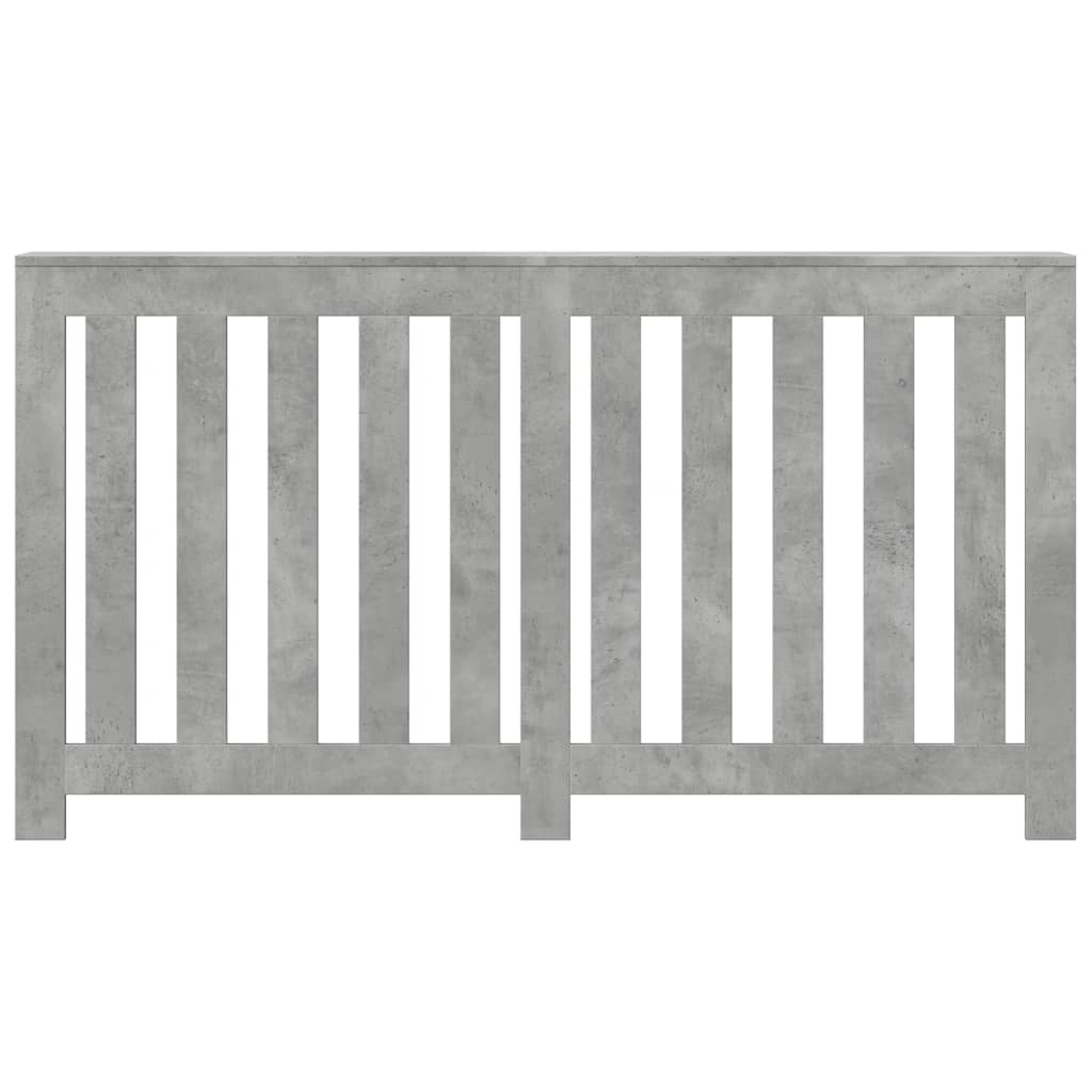Radiatordeksel betonggrå 149x20x82 cm konstruert tre