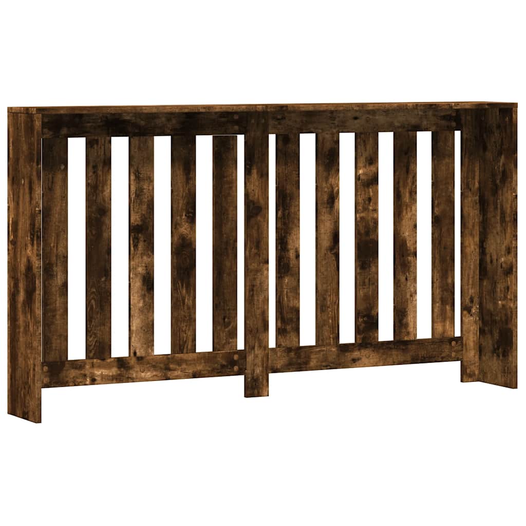 Radiatordeksel røkt eik 149x20x82 cm konstruert tre
