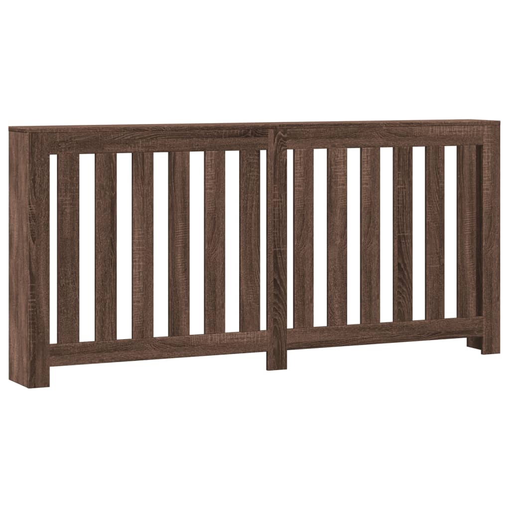 Radiatordeksel brun eik 175x20x82 cm konstruert tre