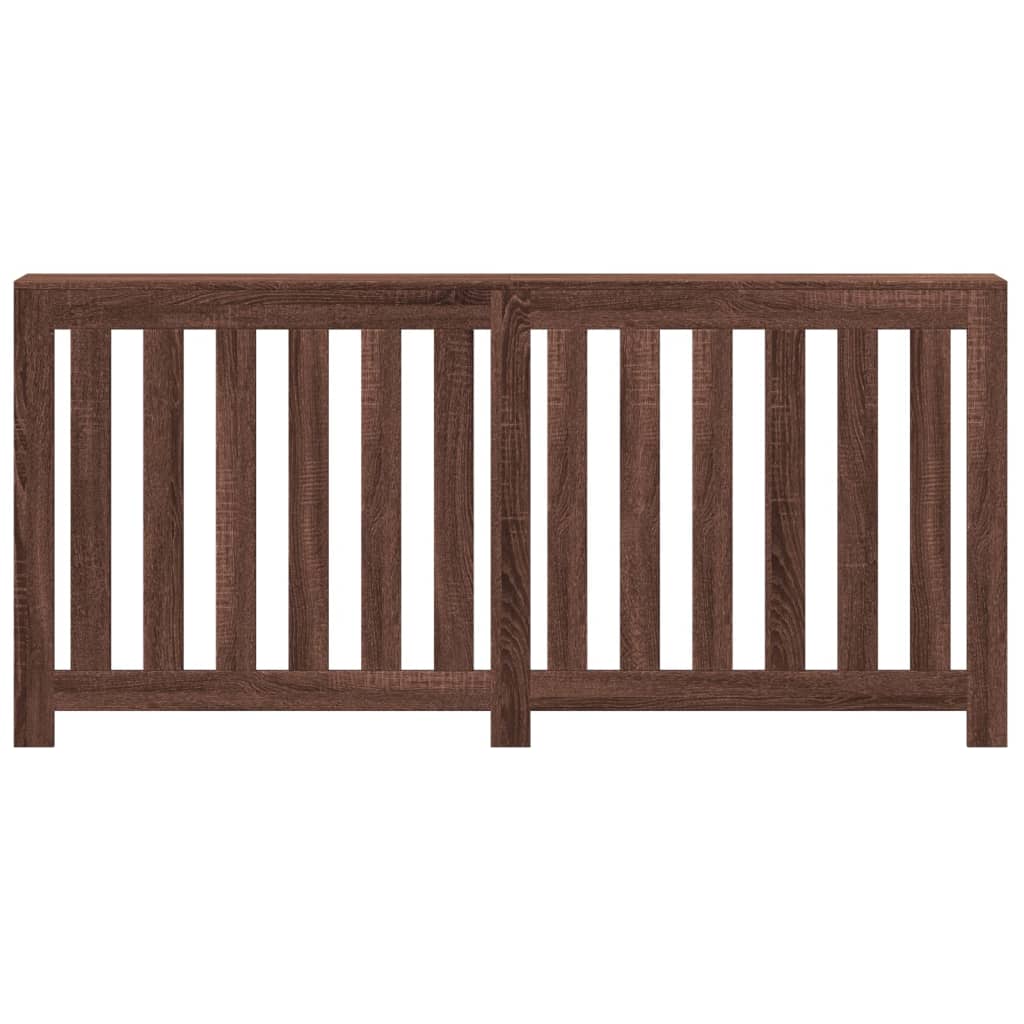 Radiatordeksel brun eik 175x20x82 cm konstruert tre
