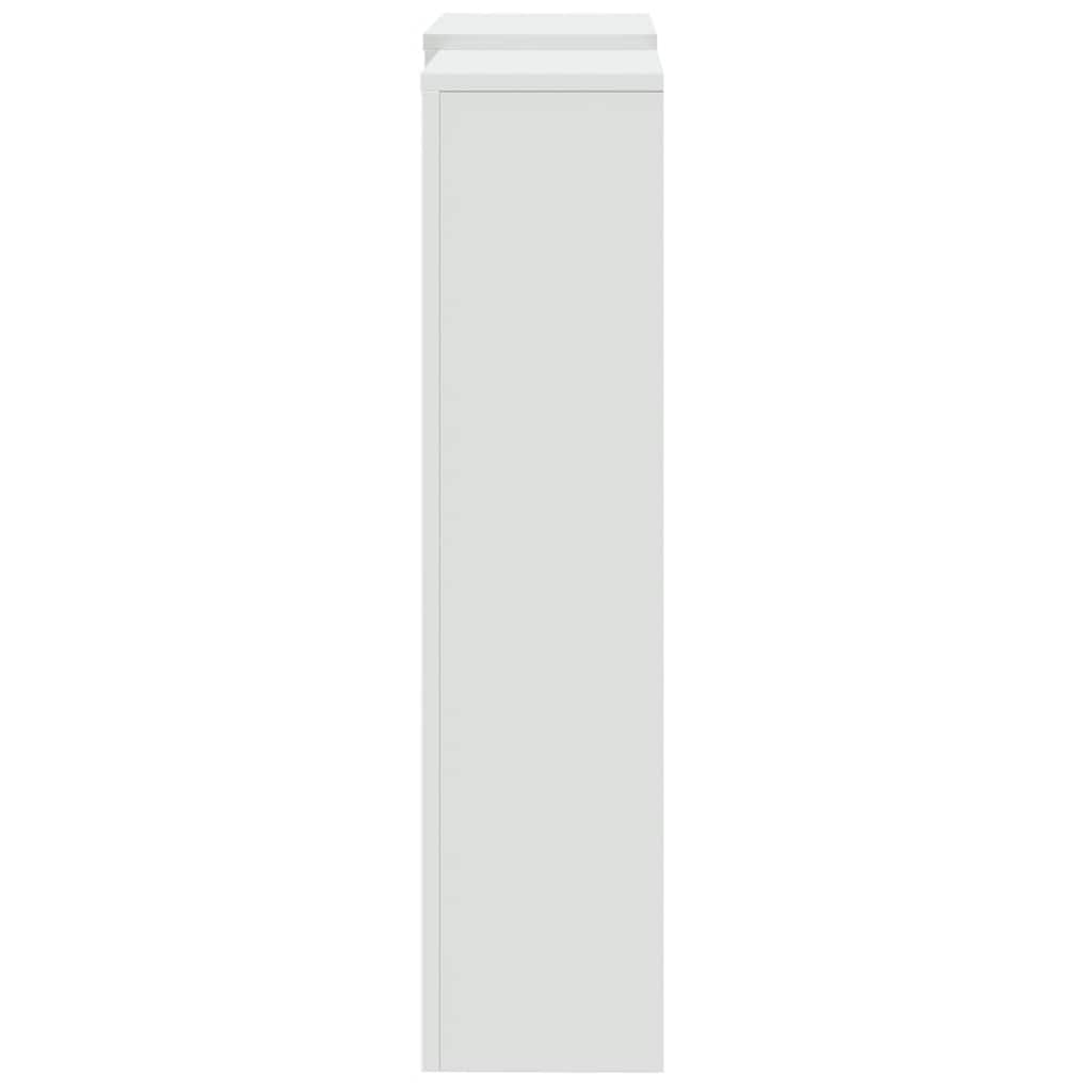 Radiatordeksel hvit 205x21,5x83,5 cm konstruert tre