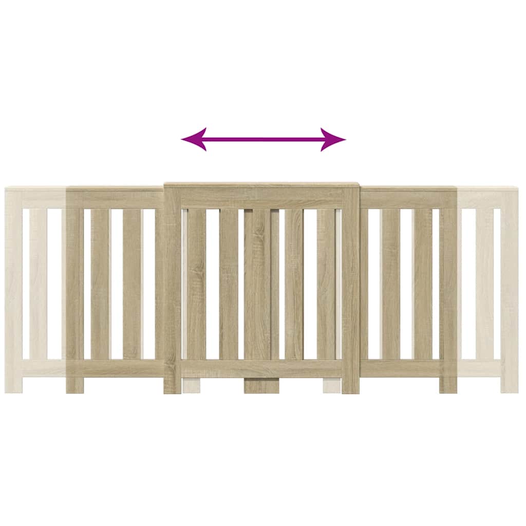 Radiatordeksel sonoma eik 205x21,5x83,5 cm konstruert tre