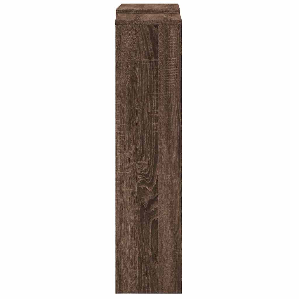 Radiatordeksel brun eik 205x21,5x83,5 cm konstruert tre