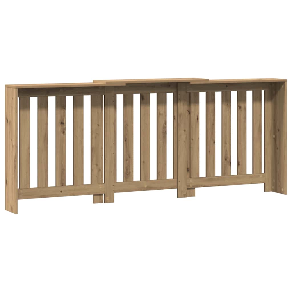 Radiatordeksel artisanal eik 205x21,5x83,5 cm konstruert tre