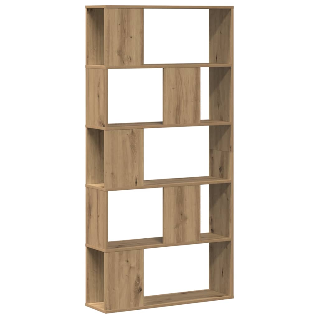 Bokhylle 5 lag artisan eik 80,5x23,5x162,5 cm konstruert tre