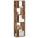 Bokhylle 5 etasjer gammelt tre 45x23,5x162,5 cm konstruert tre