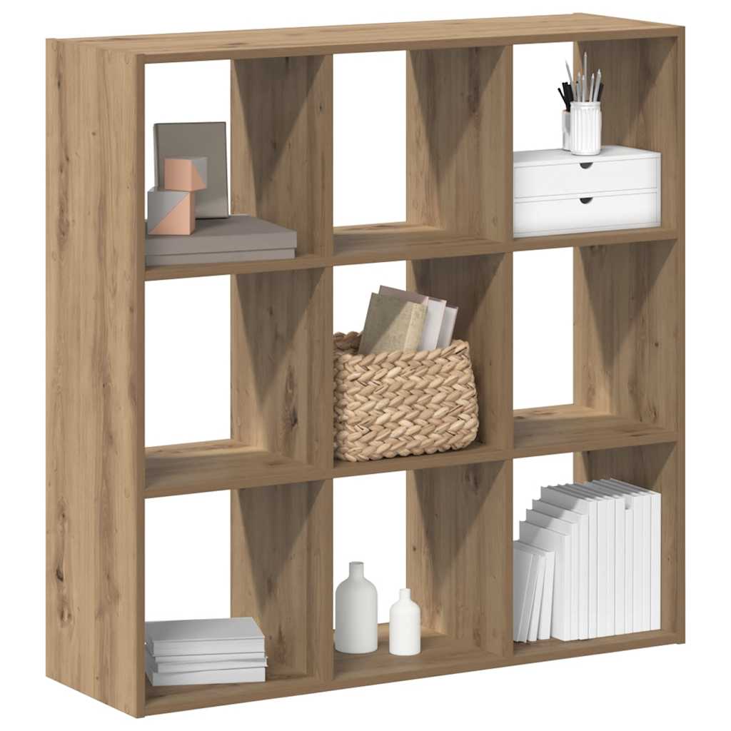 Bokhylle artisan eik 102x32x102 cm konstruert tre