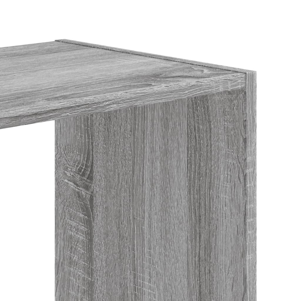 Bokhylle grå sonoma 68,5x32x68,5 cm konstruert tre