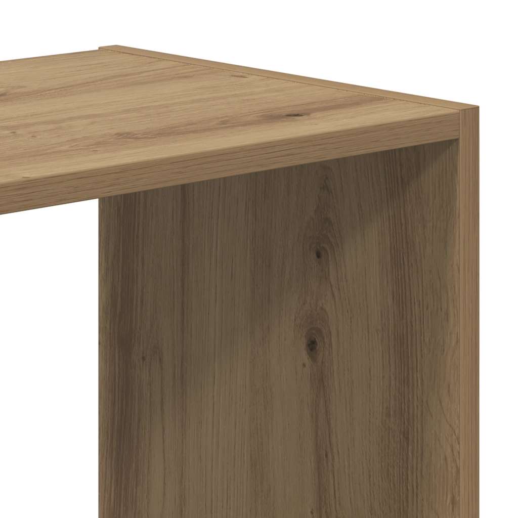 Bokhylle artisan eik 68,5x32x68,5 cm konstruert tre