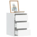 Kommode hvit 40x41x58 cm konstruert tre