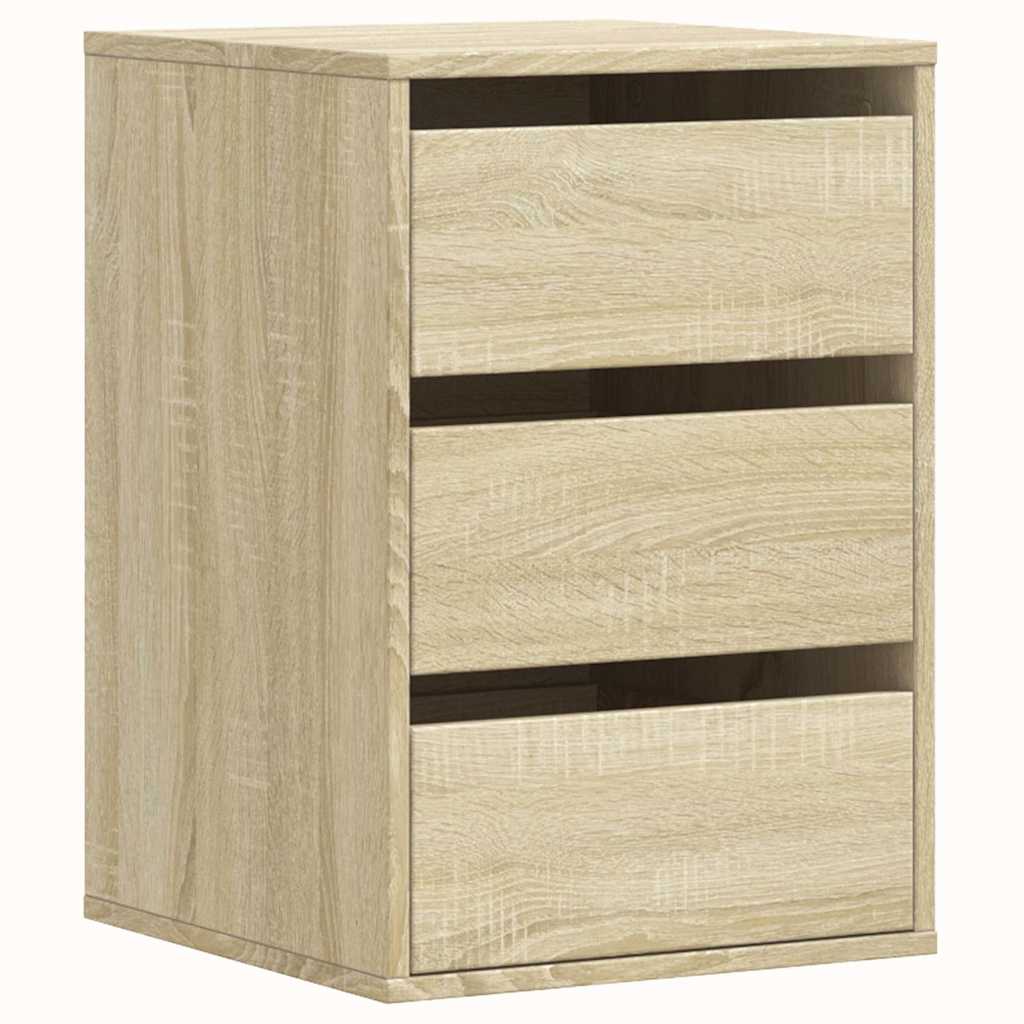 Kommode sonoma eik 40x41x58 cm konstruert tre