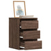 Kommode brun eik 40x41x58 cm konstruert tre