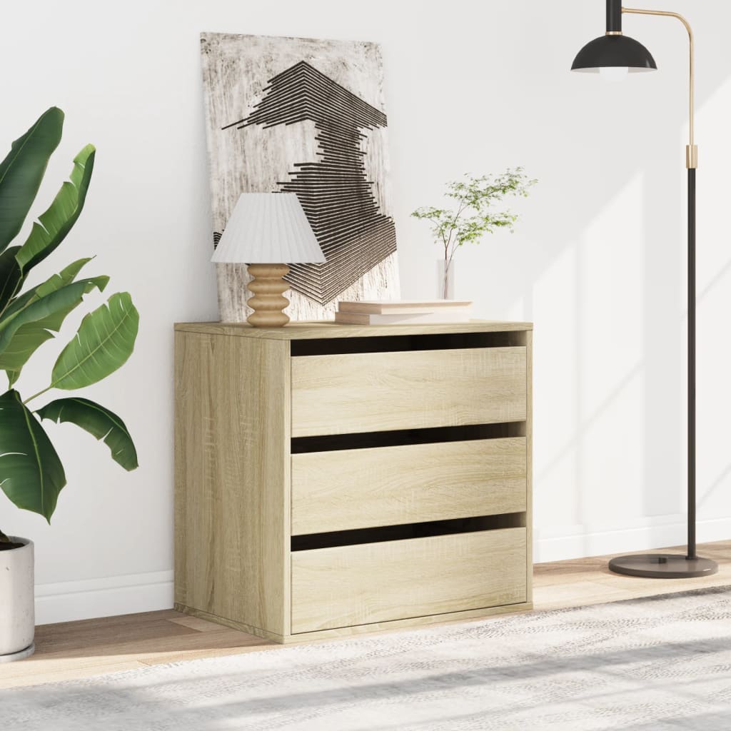 Kommode sonoma eik 60x41x58 cm konstruert tre
