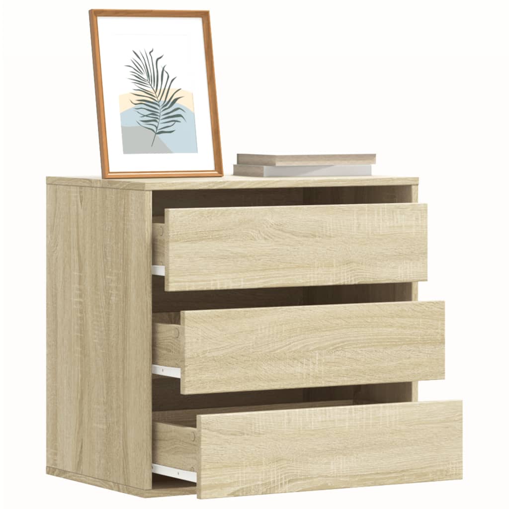 Kommode sonoma eik 60x41x58 cm konstruert tre