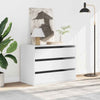 Kommode hvit 80x41x58 cm konstruert tre