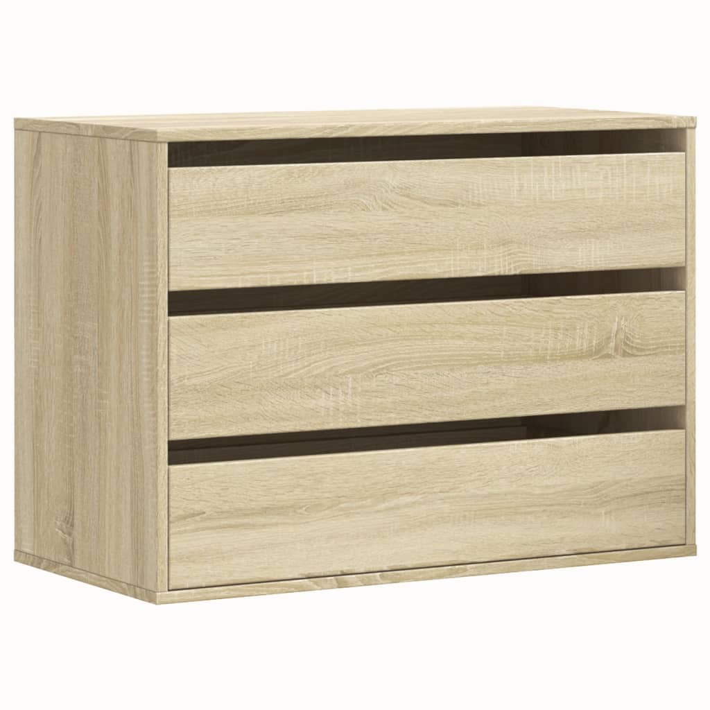 Kommode sonoma eik 80x41x58 cm konstruert tre