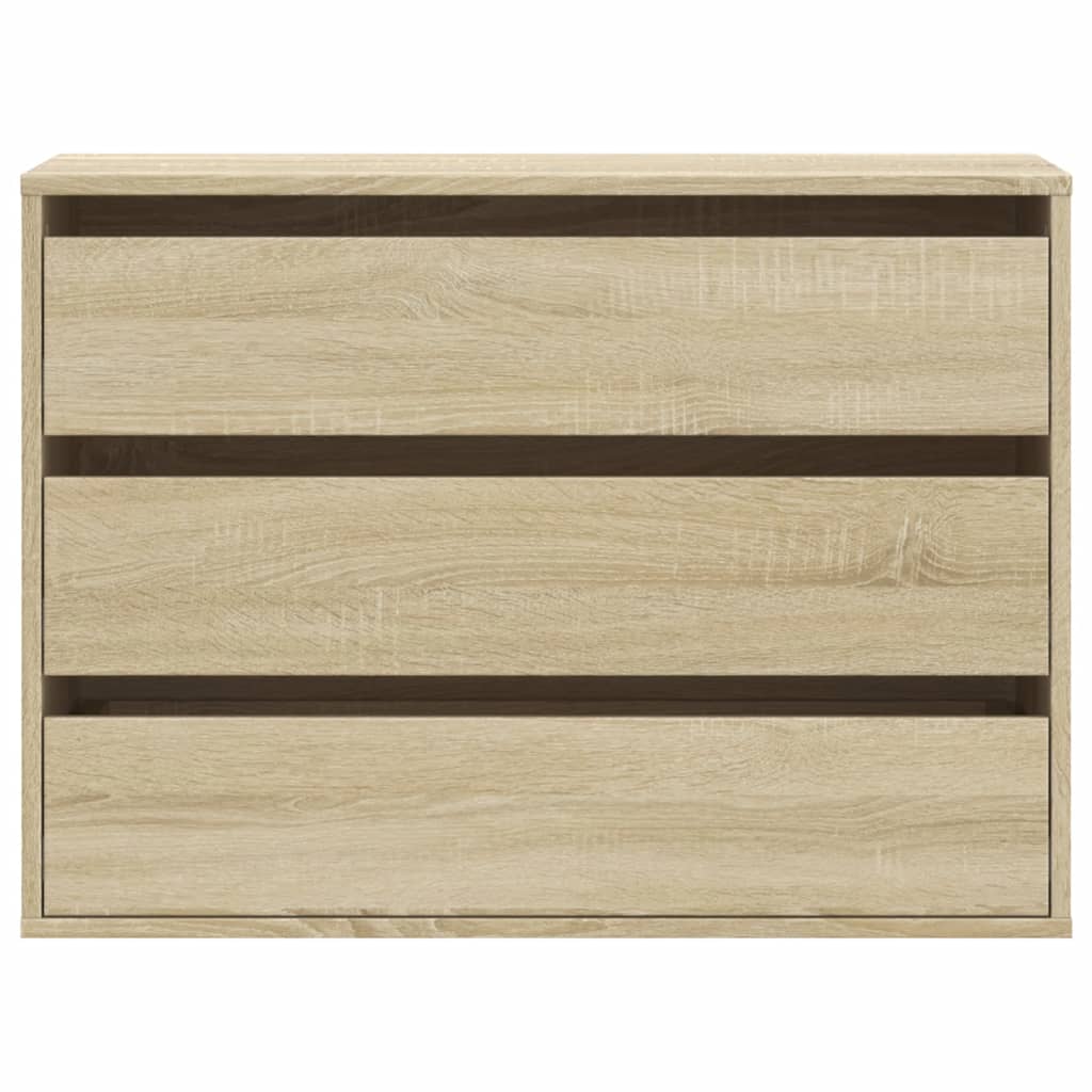 Kommode sonoma eik 80x41x58 cm konstruert tre