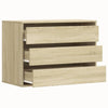 Kommode sonoma eik 80x41x58 cm konstruert tre
