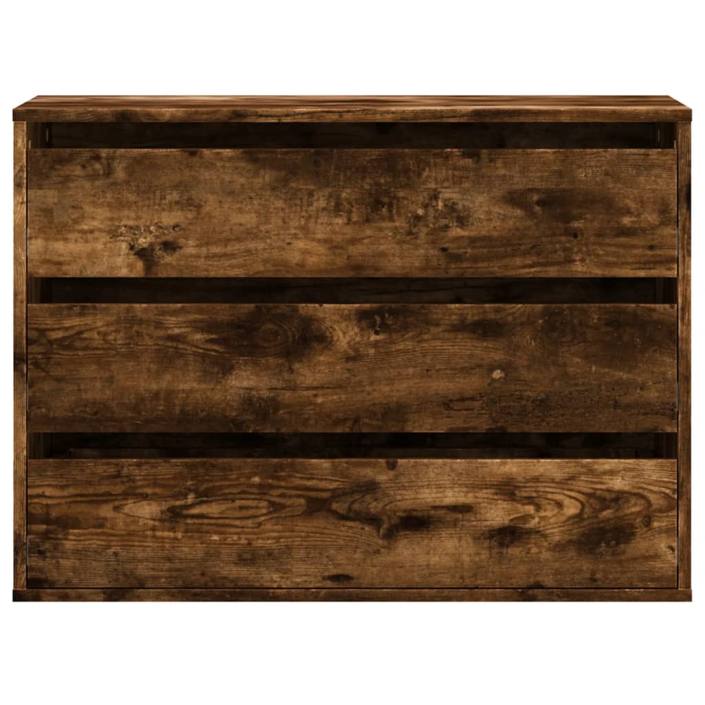 Kommode røkt eik 80x41x58 cm konstruert tre