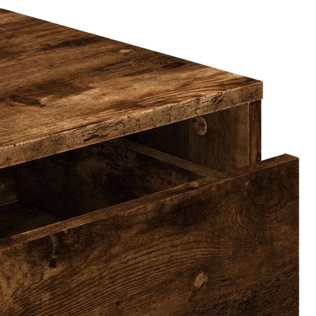 Kommode røkt eik 80x41x58 cm konstruert tre