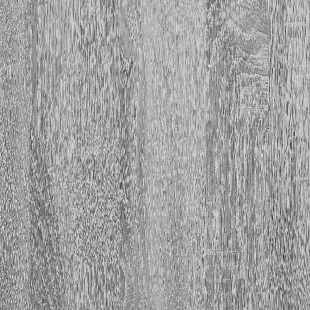 Kommode grå sonoma 80x41x58 cm konstruert tre