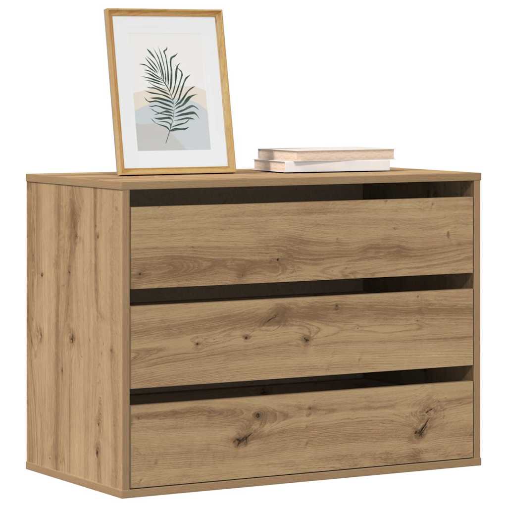 Kommode artisan eik 80x41x58 cm konstruert tre