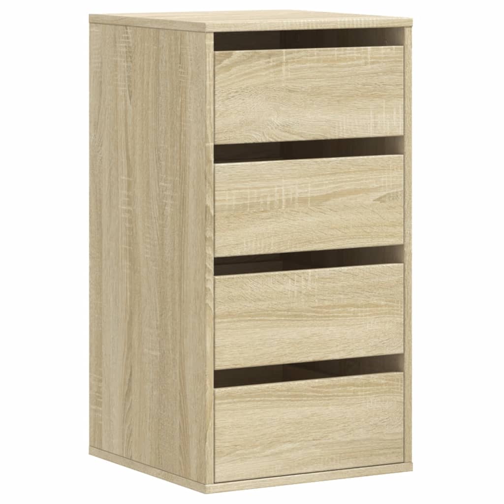 Kommode sonoma eik 40x41x76 cm konstruert tre