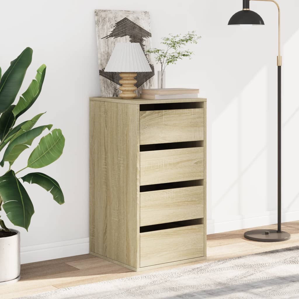 Kommode sonoma eik 40x41x76 cm konstruert tre