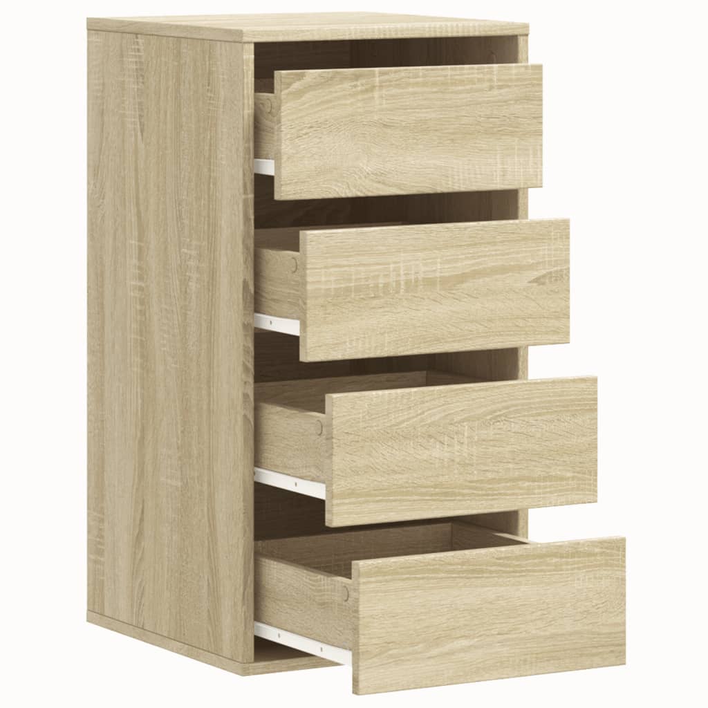 Kommode sonoma eik 40x41x76 cm konstruert tre