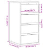 Kommode sonoma eik 40x41x76 cm konstruert tre