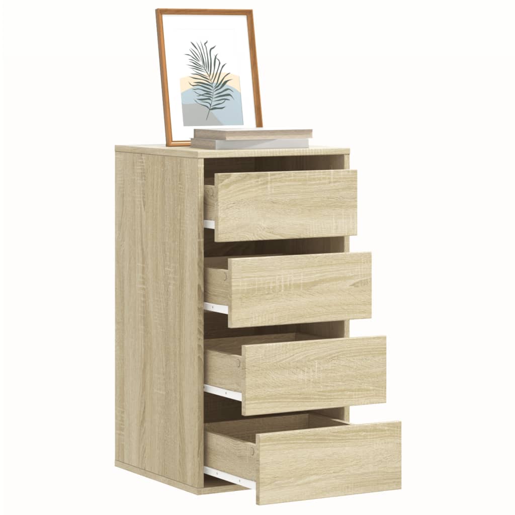 Kommode sonoma eik 40x41x76 cm konstruert tre