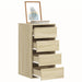 Kommode sonoma eik 40x41x76 cm konstruert tre